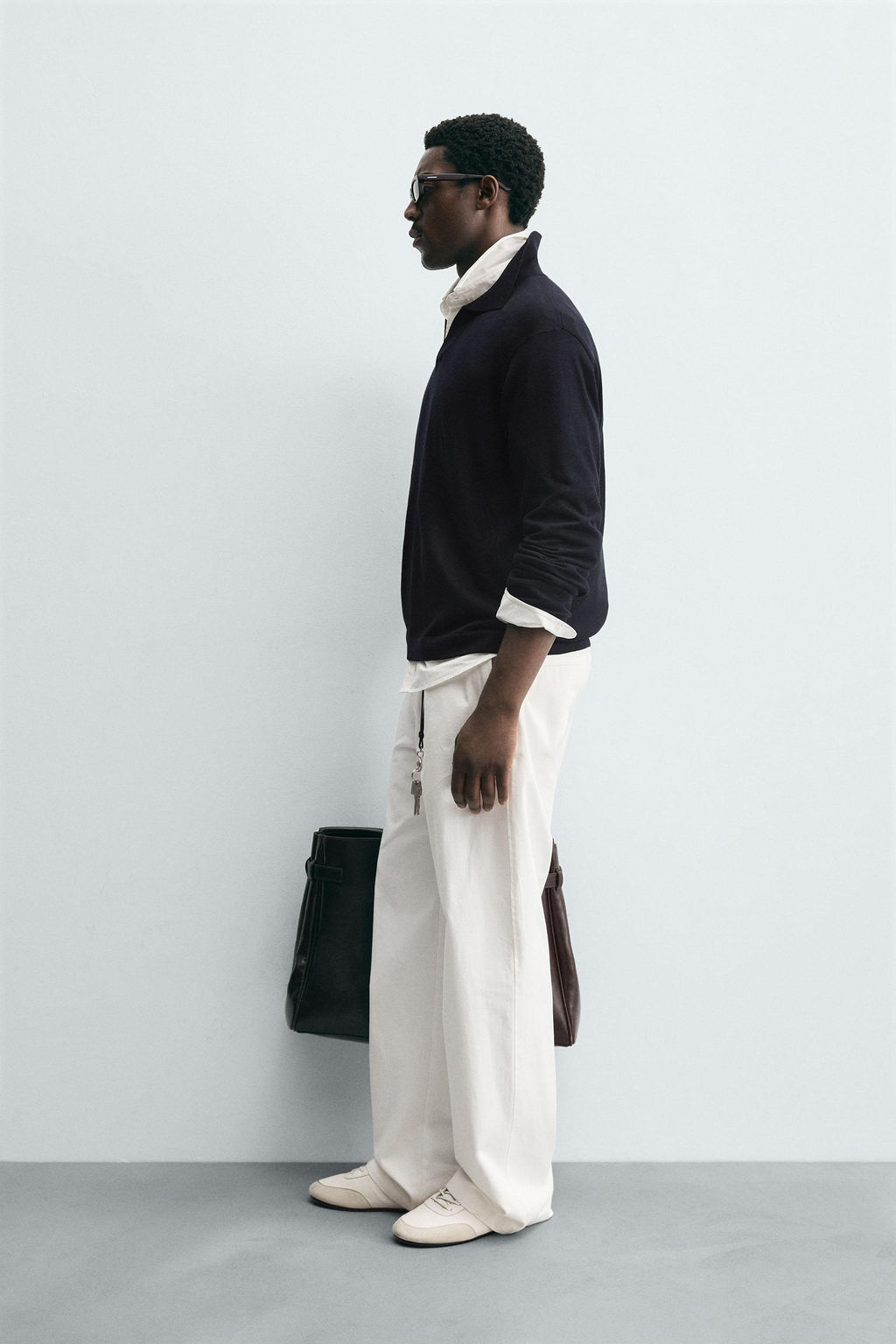 TEXTURED KNITTED POLO SHIRT - Zara фото 4