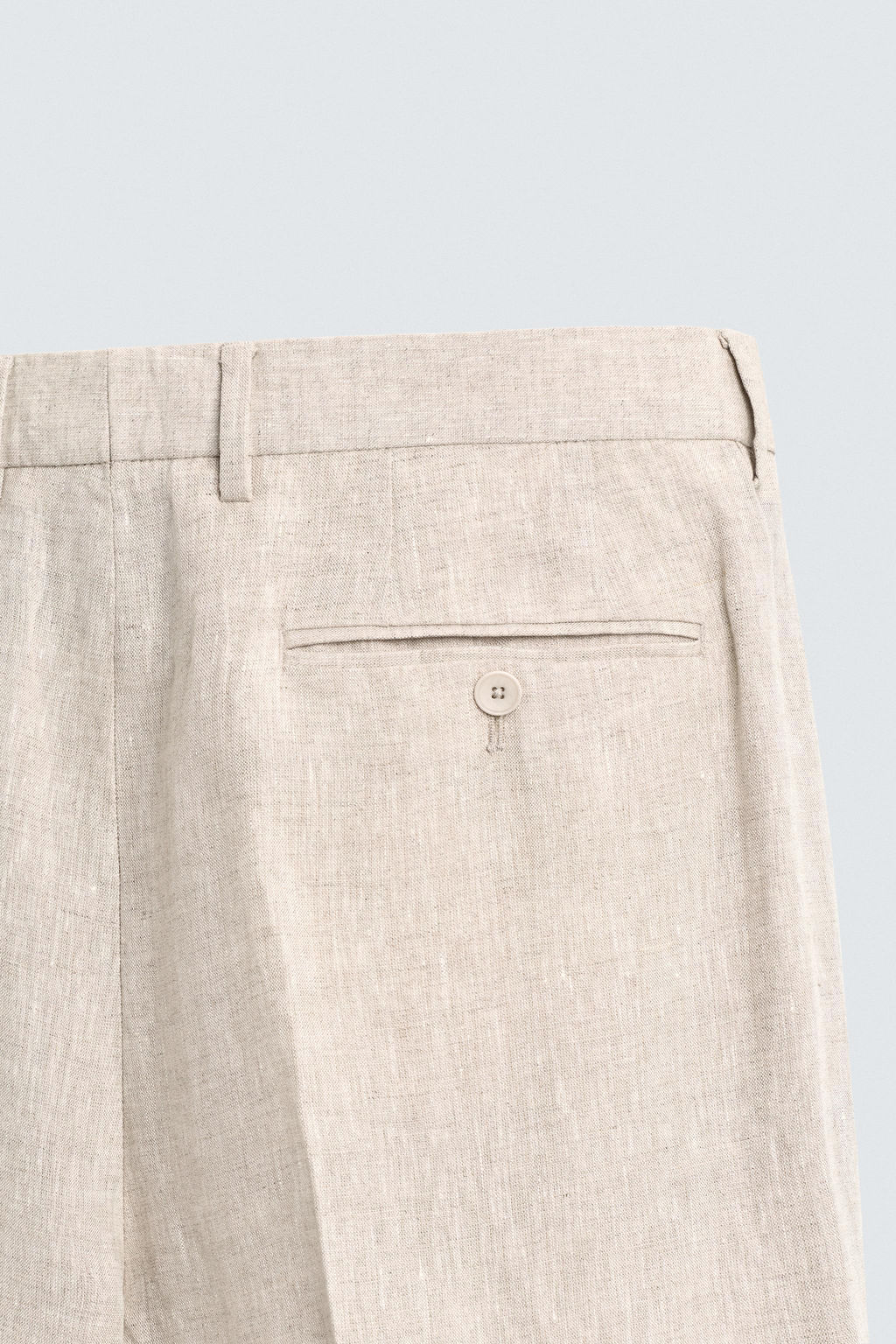 100% LINEN SUIT TROUSERS - Zara фото 16