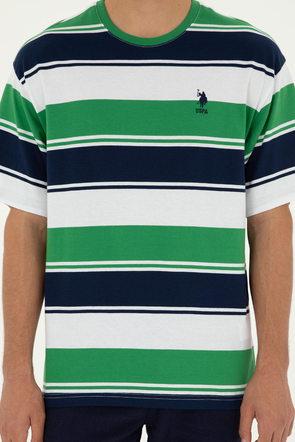 Футболка U.S. Polo Assn зеленая из хлопка  фото 13