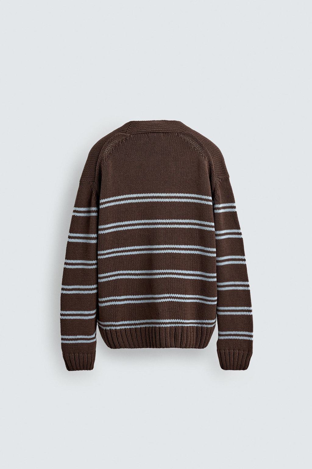 STRIPED JACQUARD CARDIGAN - Zara фото 8