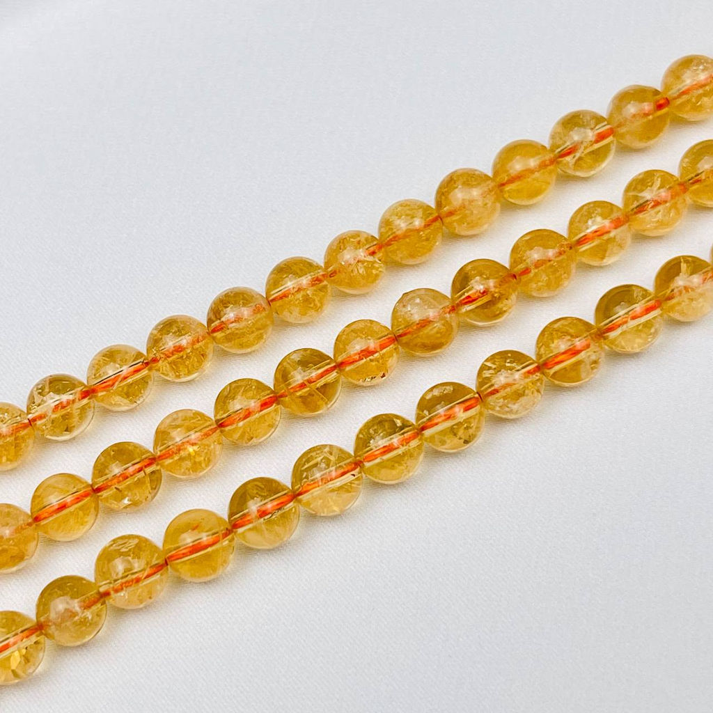 Бусины для украшений из Цитрина (55 бусин)