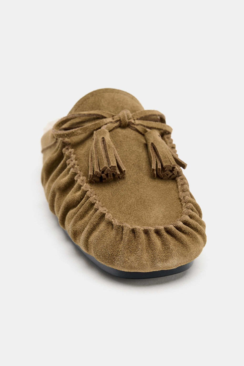 SPLIT SUEDE MULE LOAFERS - Zara фото 11