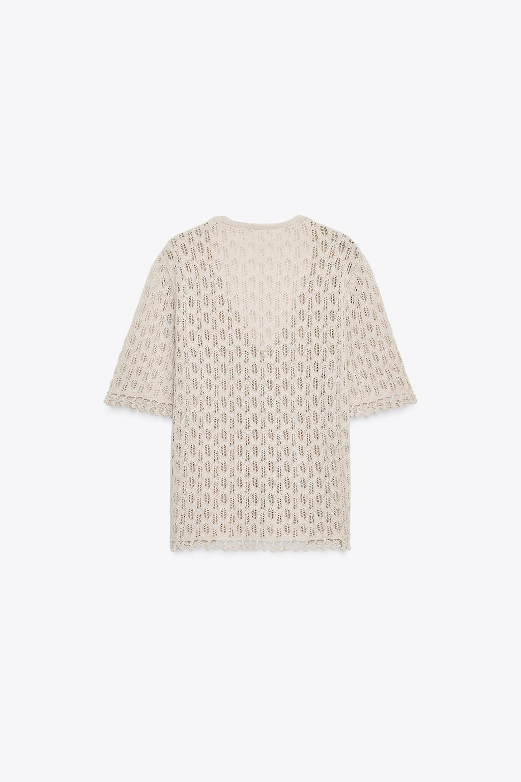 POINTELLE KNIT CARDIGAN - Zara фото 6