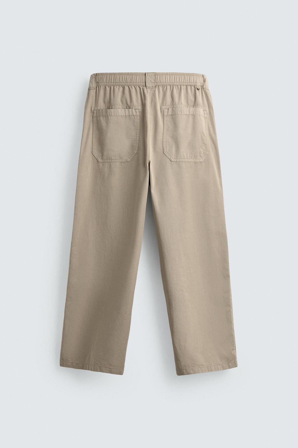 PANTAL?N RELAXED FIT ALGOD?N / Tostado - Zara фото 8