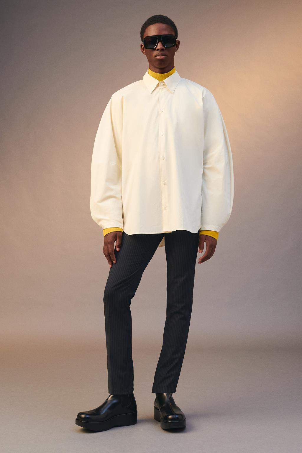 LIMITED EDITION PINSTRIPE SKINNY TROUSERS
