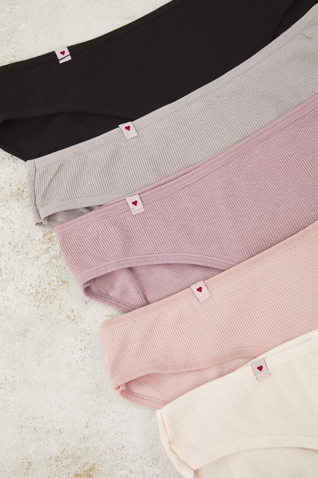 Lila-Cok Renkli 5li Kaskorse Brazilian Dokuma Detayl? Duz Brazilian Kulot THMAW26KU00013 - Trendyolmilla фото 2