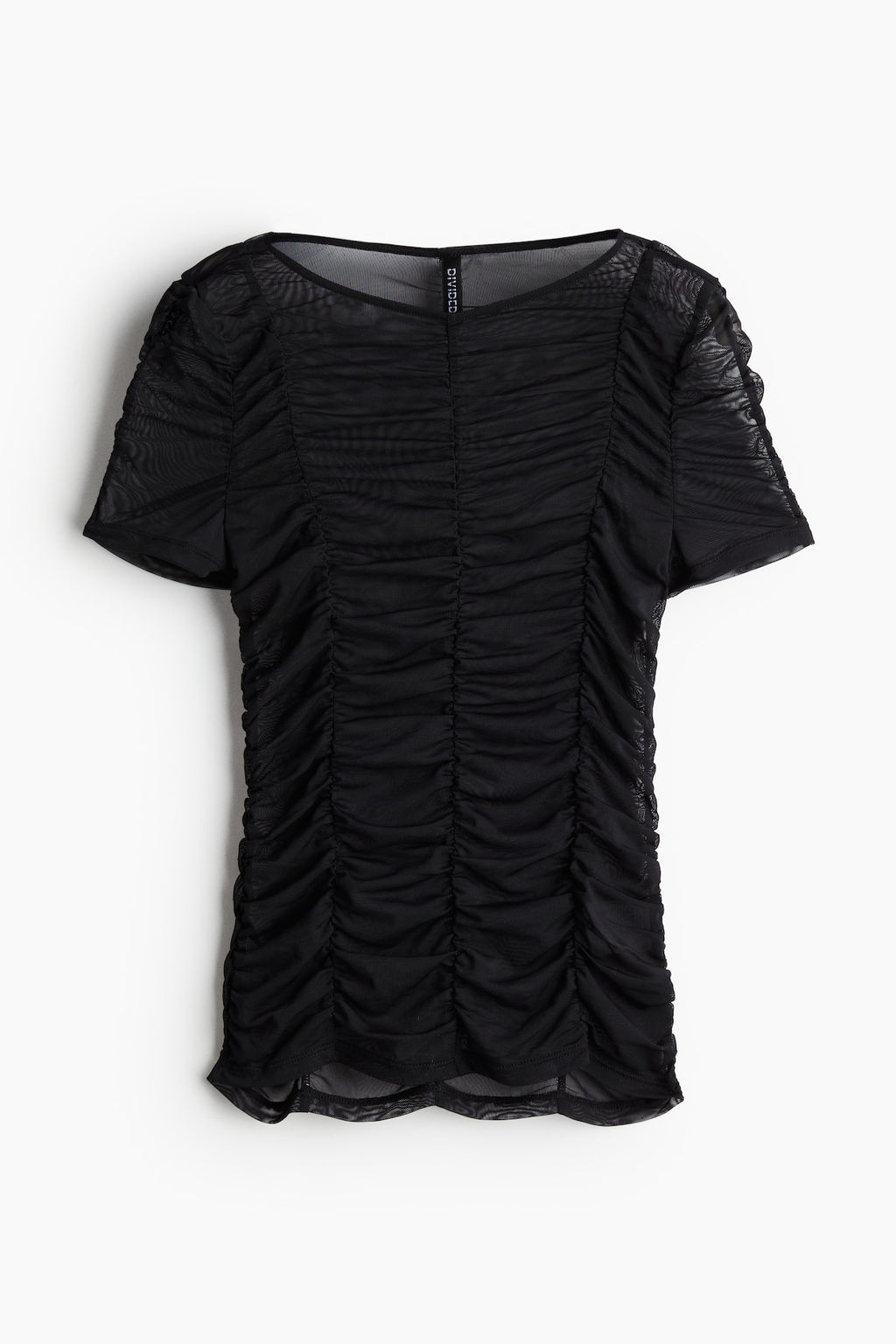 Top fruncido de malla - H&m фото 4