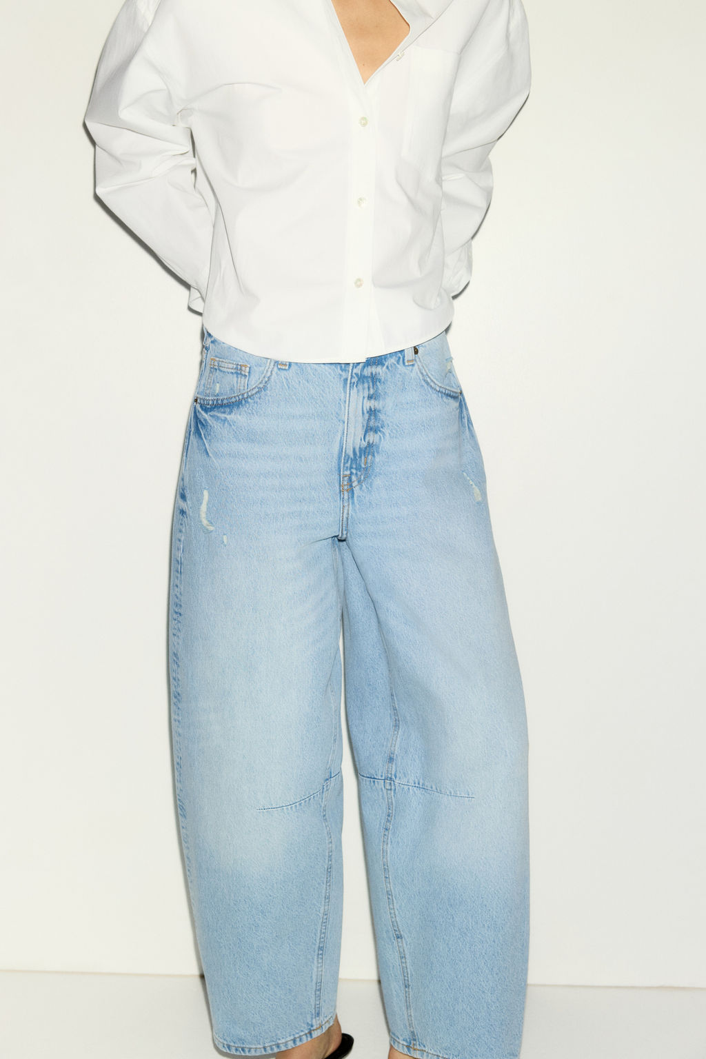Barrel High Waist Ankle Jeans - H&m фото 6
