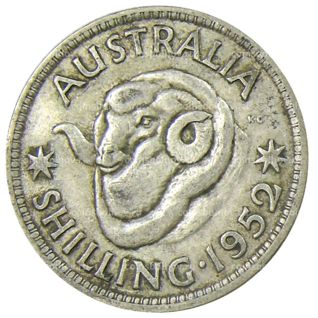 1 шиллинг 1952 года Австралия