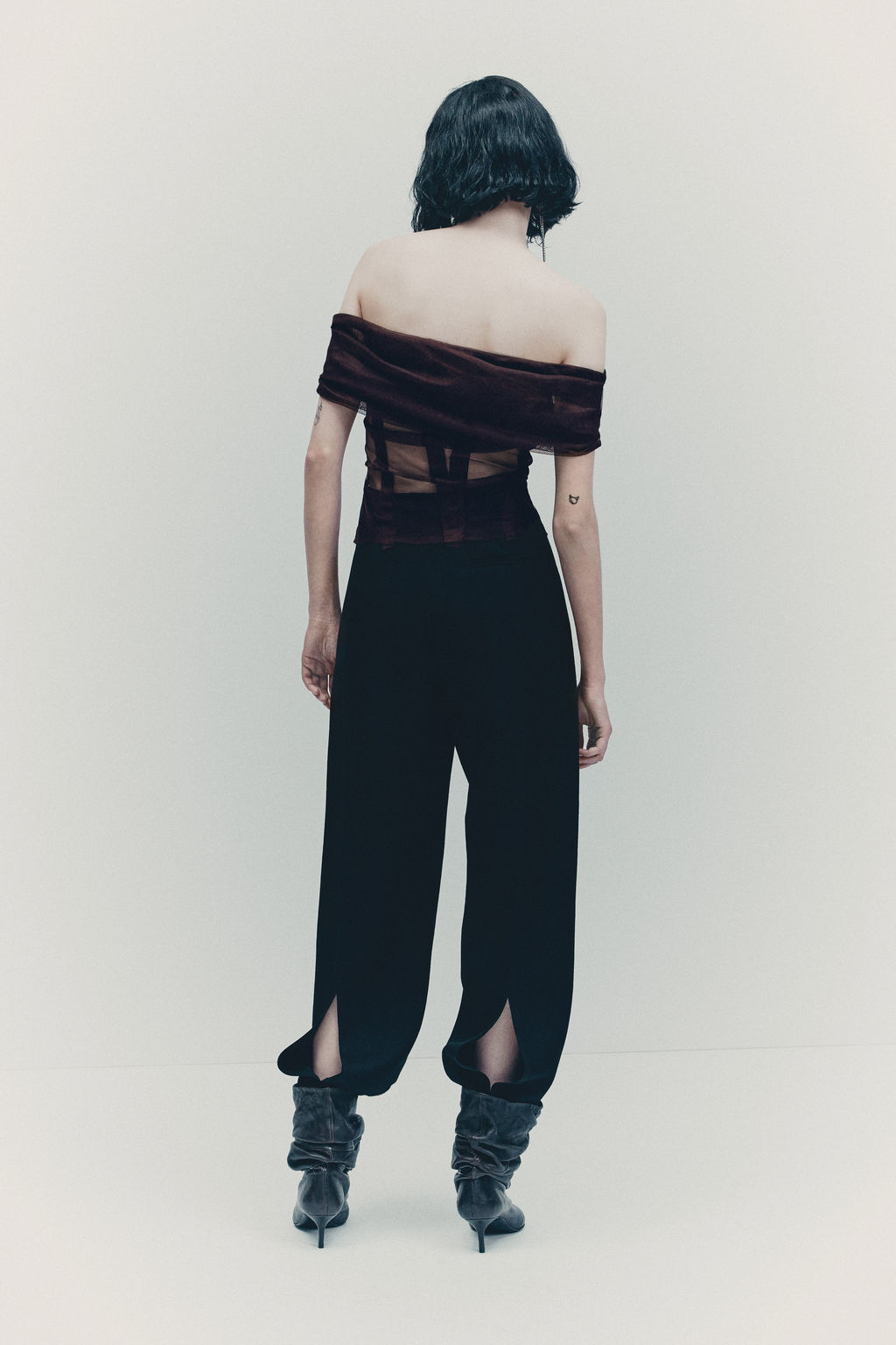 Top de malla off-the-shoulder - H&m фото 4