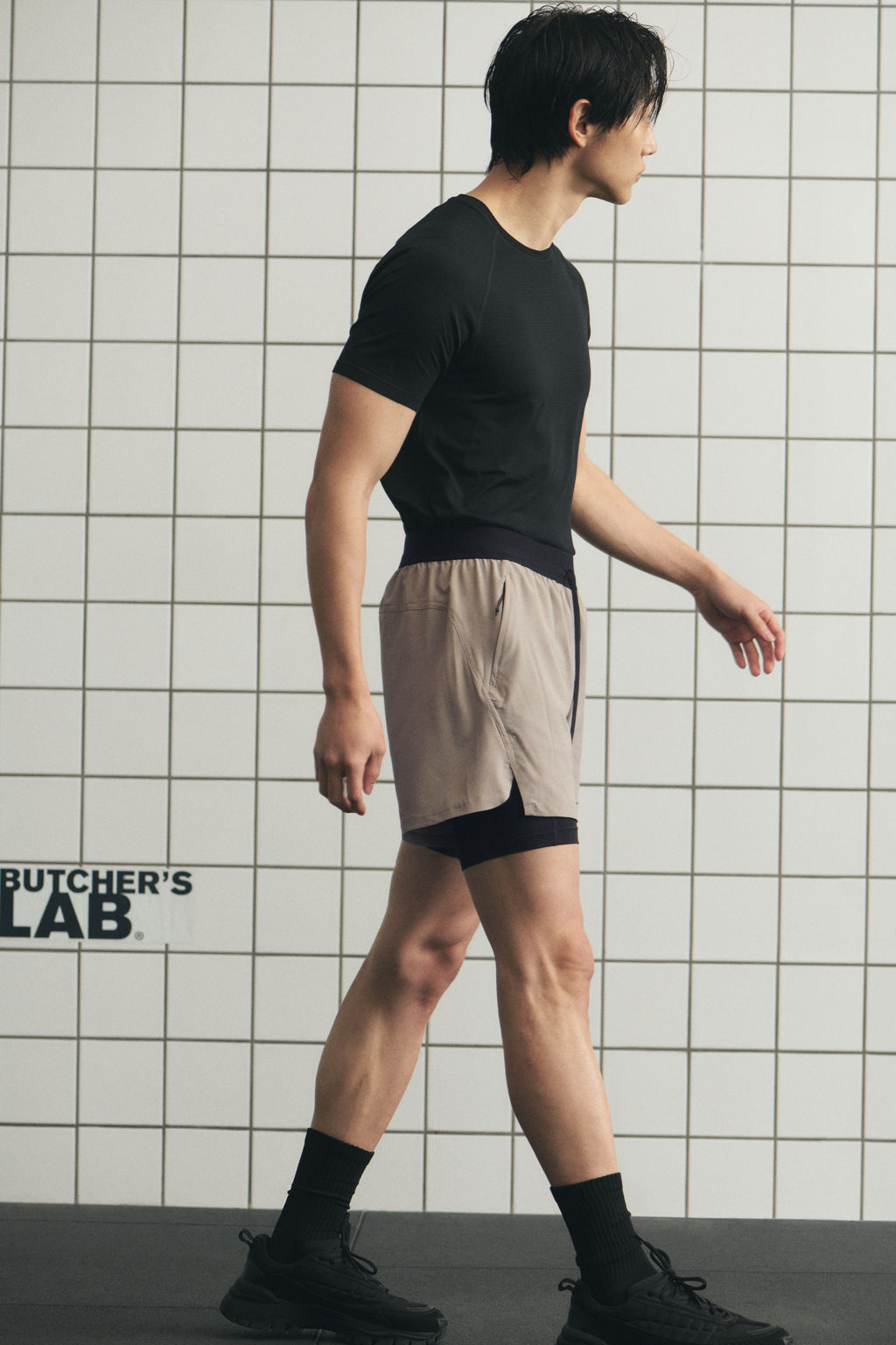 Pantal?n corto de doble capa con DryMove - H&m фото 13