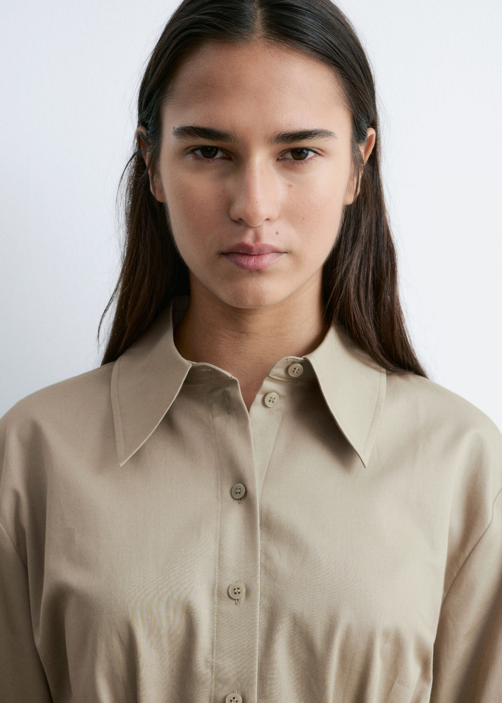 Camisa de corte ajustado a la cintura - H&m фото 5