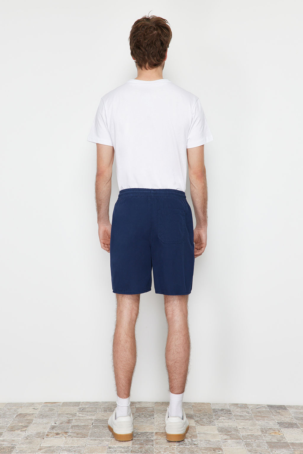 TRENDYOL MAN Lacivert Regular Fit Paper Touch Yumusak Tuseli Beli Bagc?kl? Sort Bermuda TMNSS24SR00006 - Trendyolmilla фото 6
