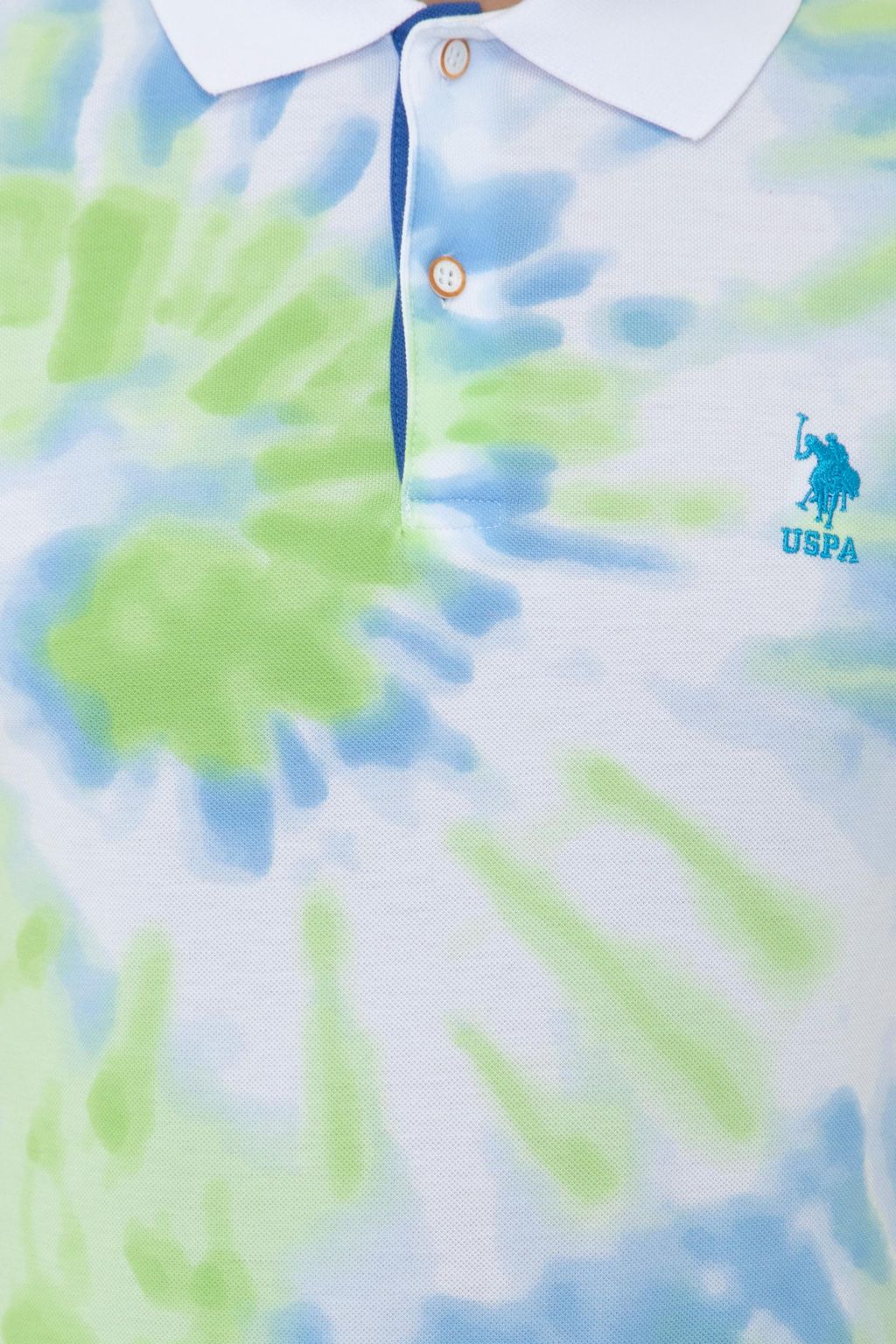 -60% Мужская футболка с воротником-поло Apple Green