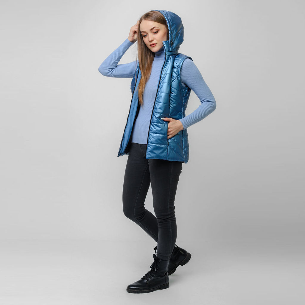 RODOS Жилет женский демисезон М-249 Светло-розовый  фото 23