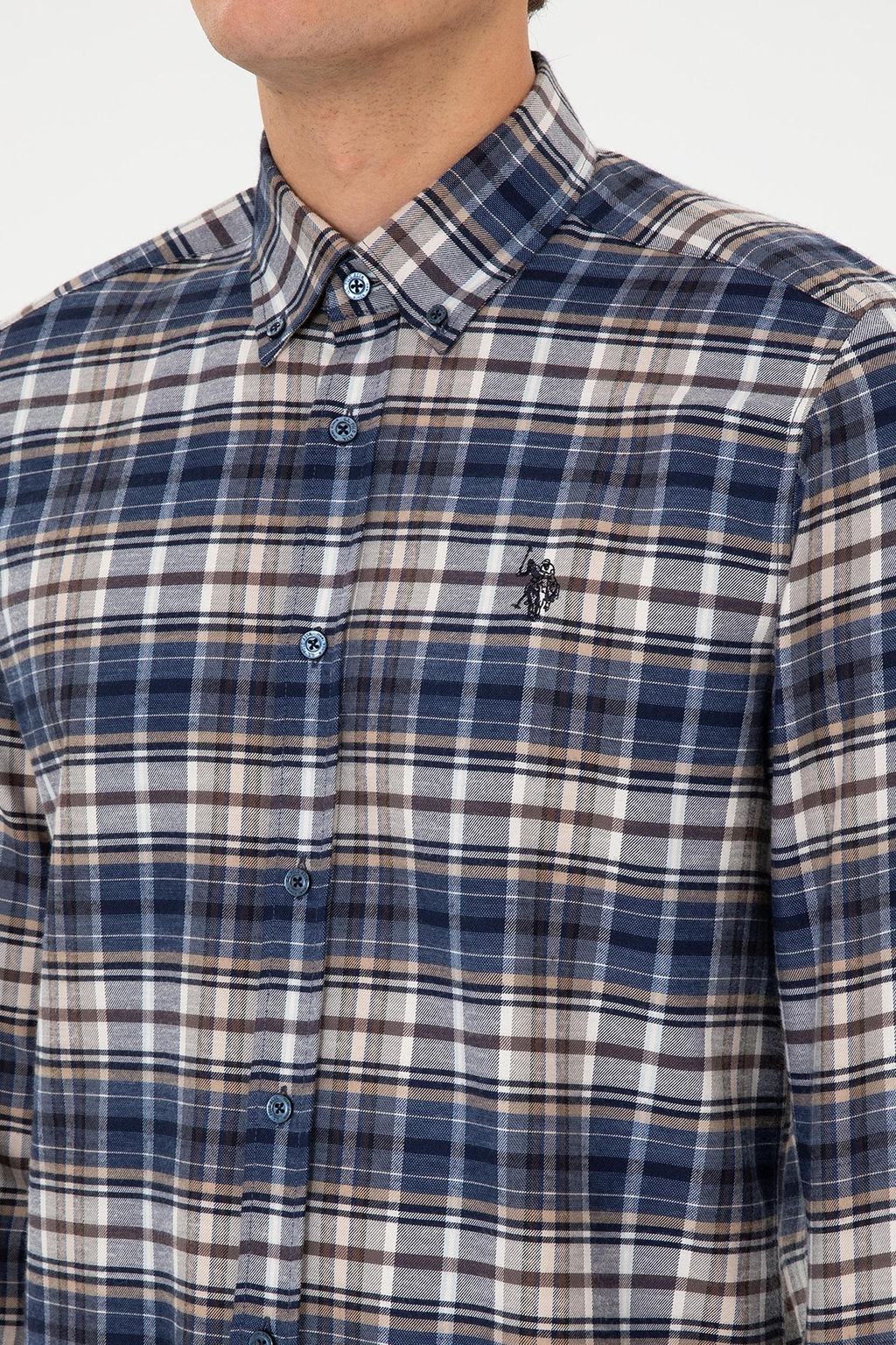 Erkek A__k Lacivert Uzun Kollu G_mlek - U.s. polo assn фото 7