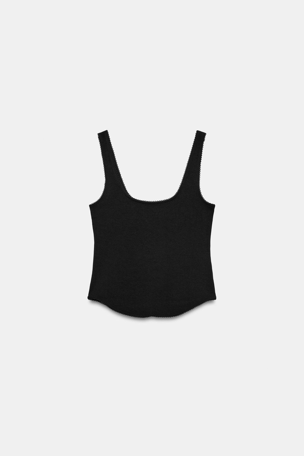 TOP RIB TIRANTES / Negro - Zara фото 7