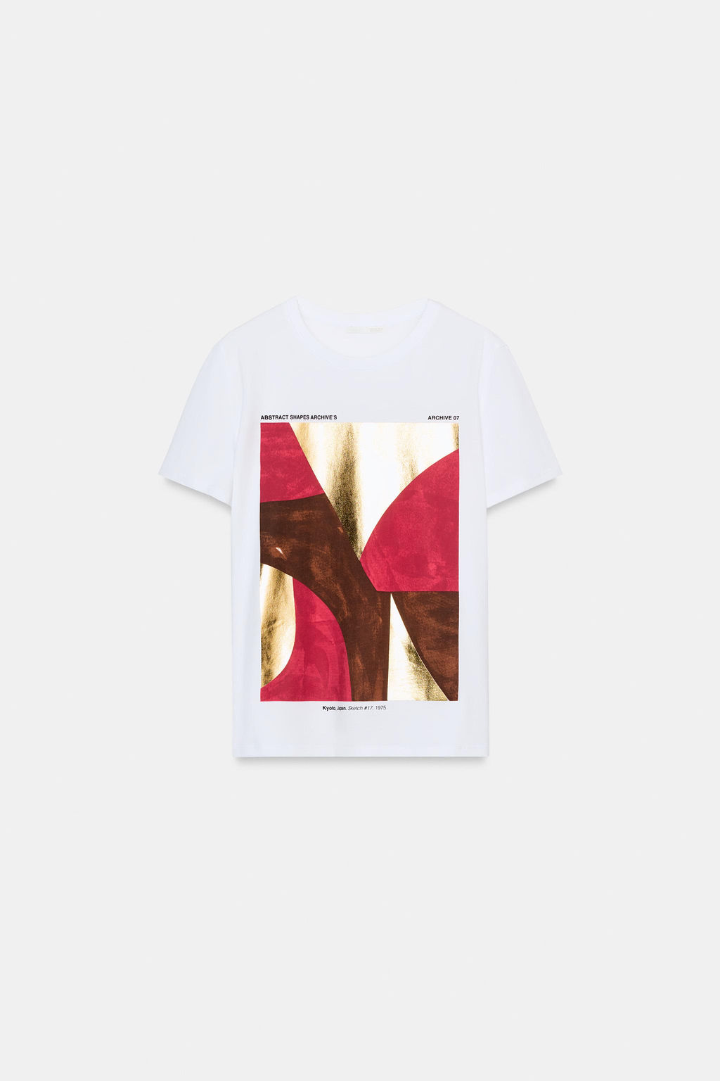 METALLIC PRINT T-SHIRT - Zara фото 16
