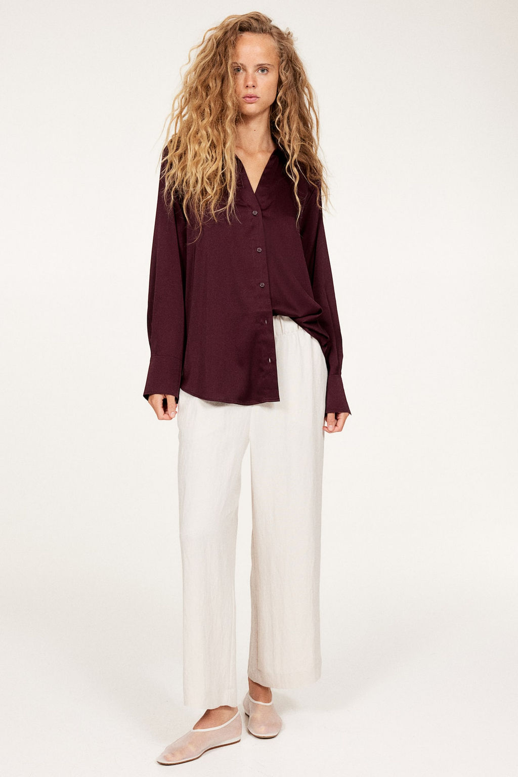 Blusa con escote de pico - H&m фото 3