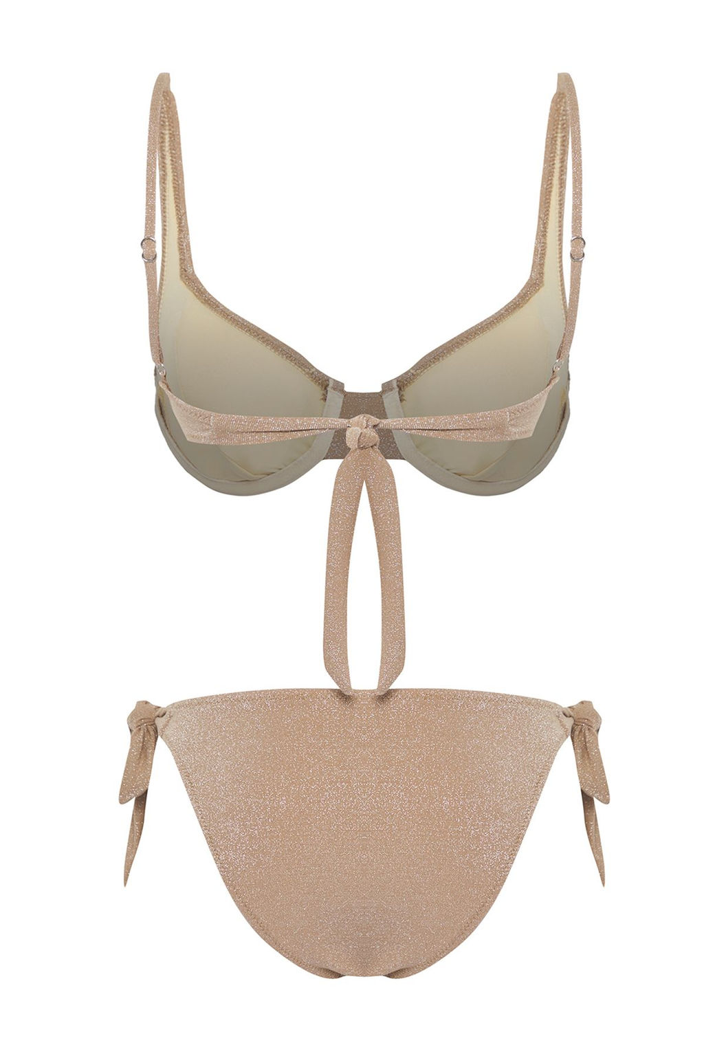 Vizon Baglamal? Balconette Kapl? Regular Dusuk Bel Bikini Tak?m? TBESS25BT00116