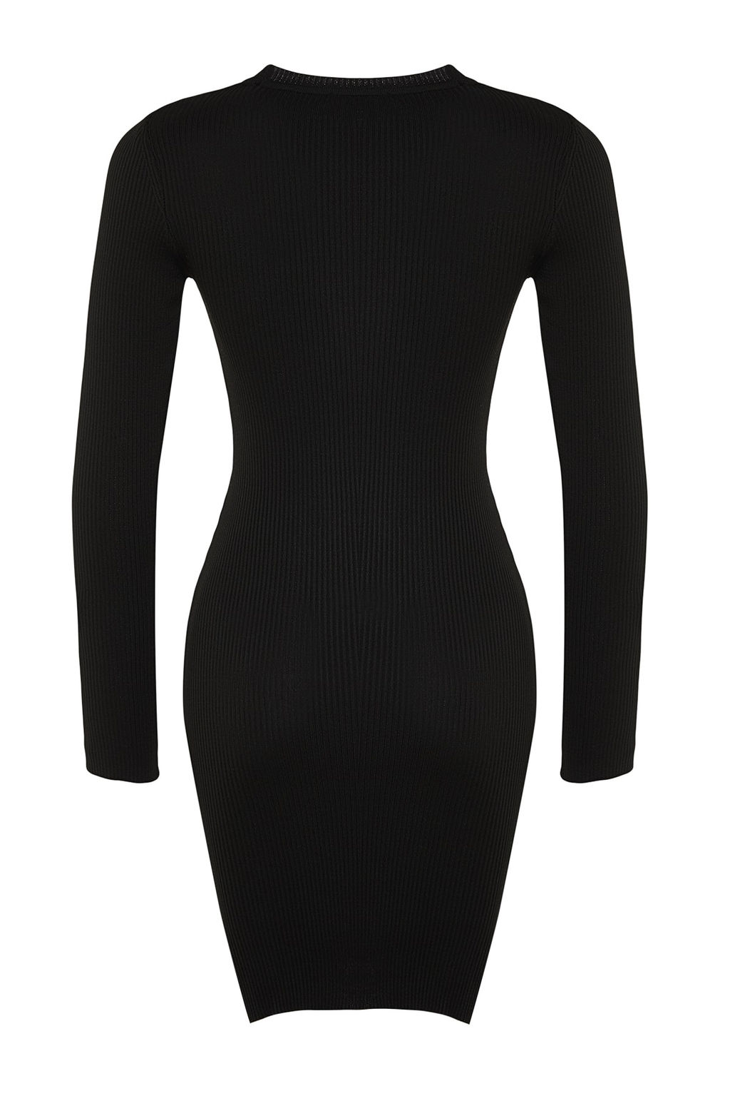 TRENDYOLMILLA Lacivert Mini Triko Y?rtmacl? Vucuda Oturan Elbise TWOAW23EL01416  фото 24