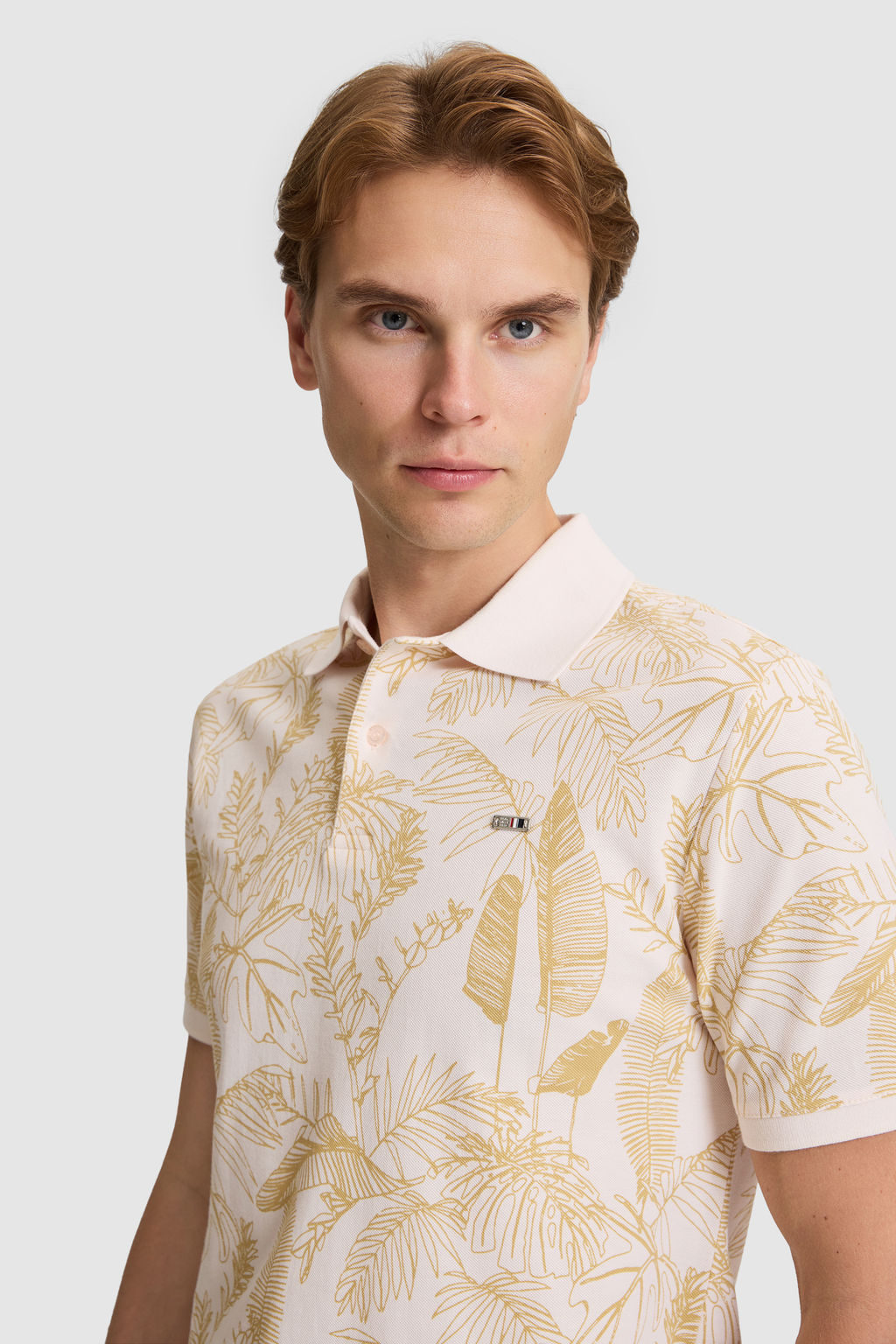 Erkek Krem Regular Fit Polo Yaka Ti__rt - U.s. polo assn фото 2