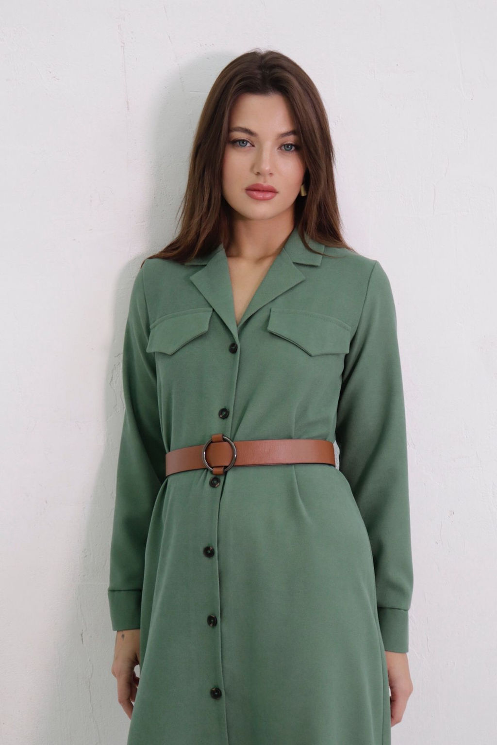 Платье-рубашка с английским воротником - Martichelli фото 244