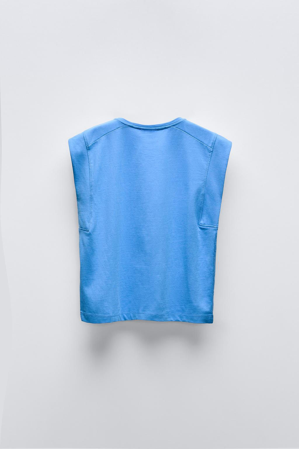 PLAIN T-SHIRT WITH TAB - Zara фото 8