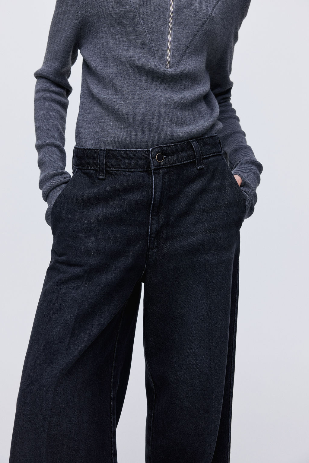 Super Wide High Jeans - H&m фото 6