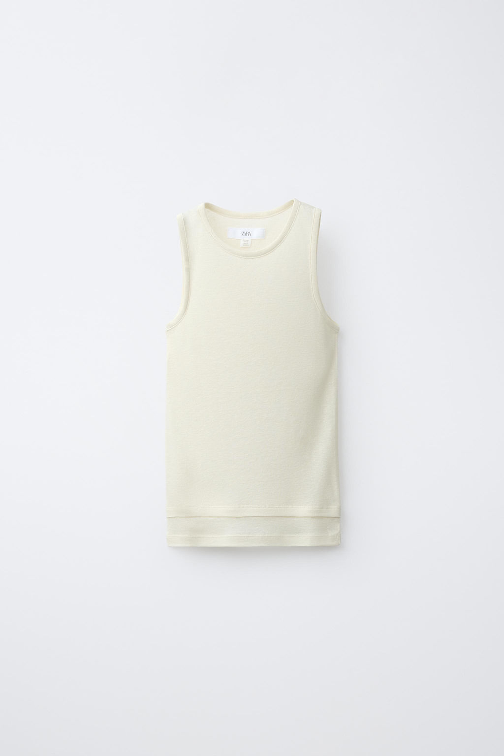 CAMISETA CON LINO / Vainilla - Zara фото 2