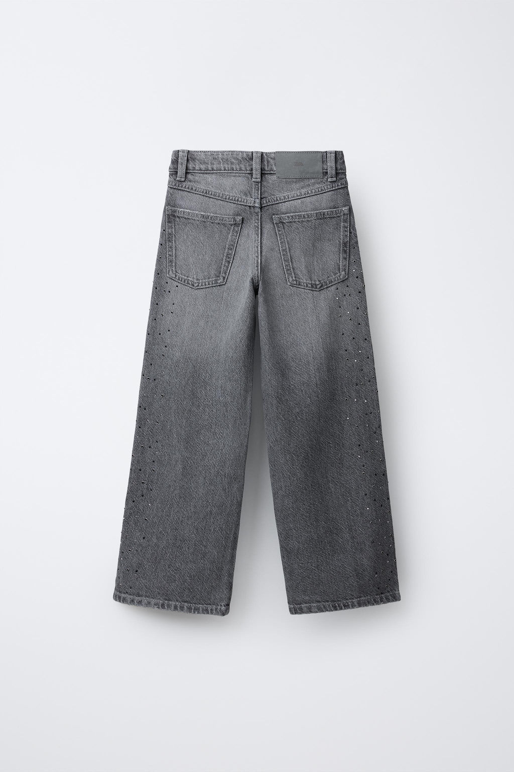 WIDE-LEG RHINESTONE JEANS - Zara фото 2