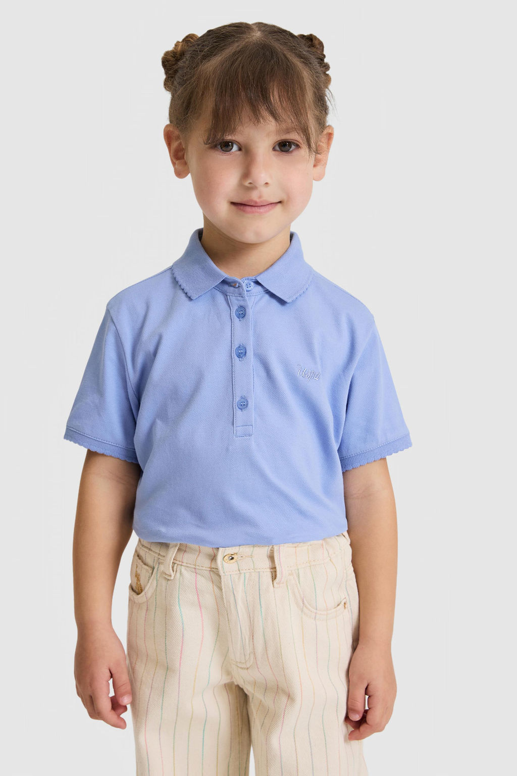 K_z _ocuk Polo Yaka Mor Basic Ti__rt - U.s. polo assn фото 3