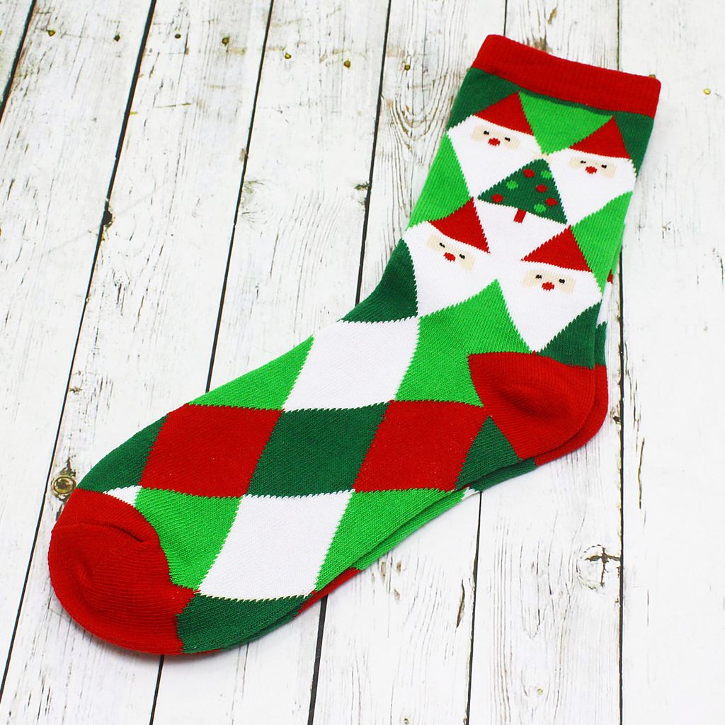Носки НГ р.35-40 Новогоднее настроение Ромбики - Krumpy фото 3