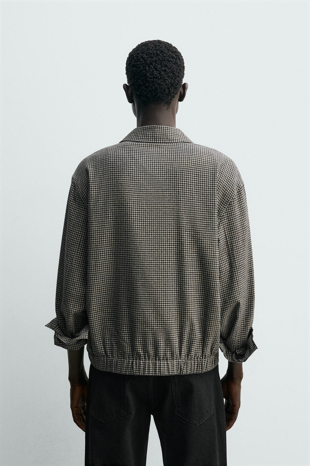 SOBRECAMISA CUADROS / Gris - Zara фото 3