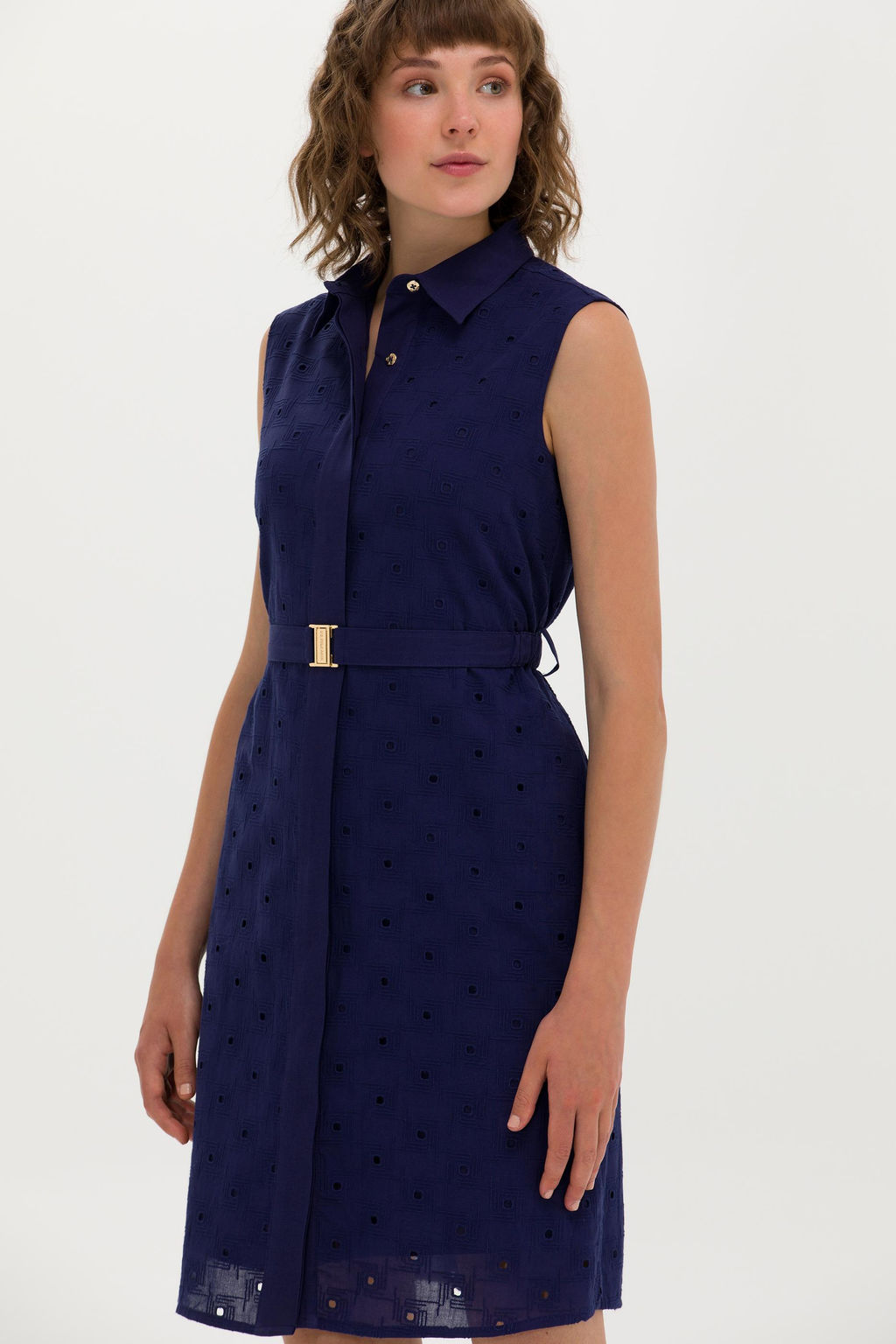 Женское темно-синее плетеное платье - U.s. polo assn фото 17