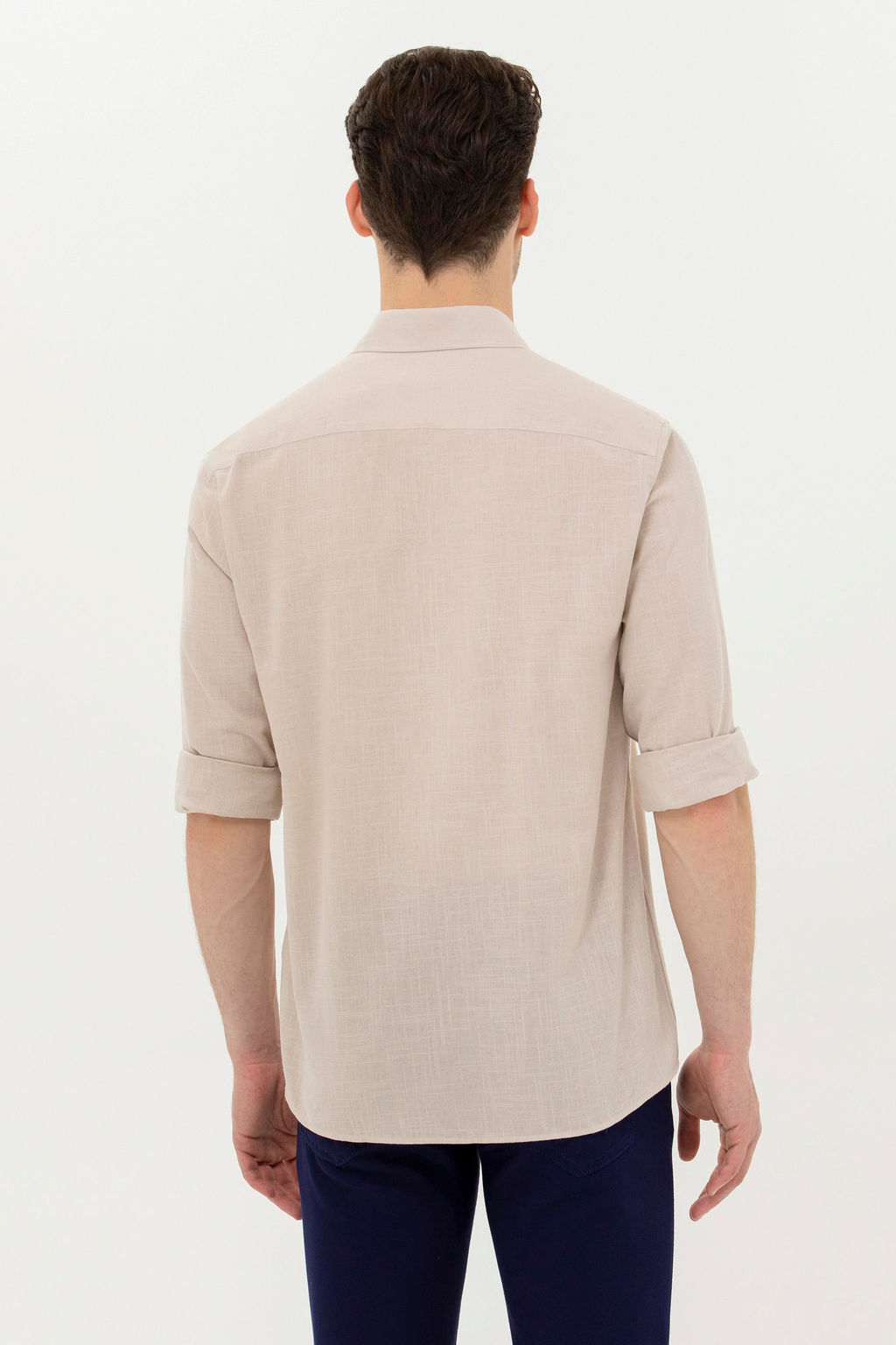 Мужская базовая рубашка с длинным рукавом Stone - U.s. polo assn фото 5