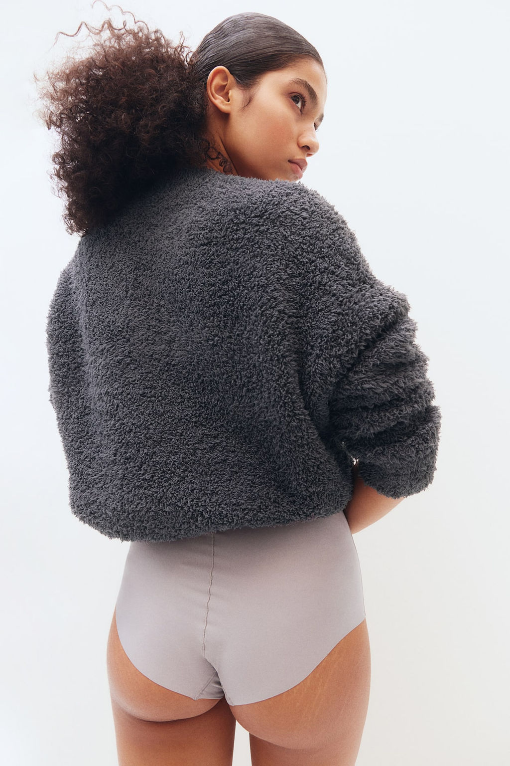 Top loungewear en punto efecto pelo - H&m фото 3
