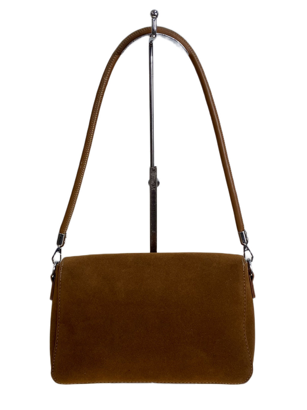 Женская сумка из искусственной замши, цвет коричневый - Greta фото 2