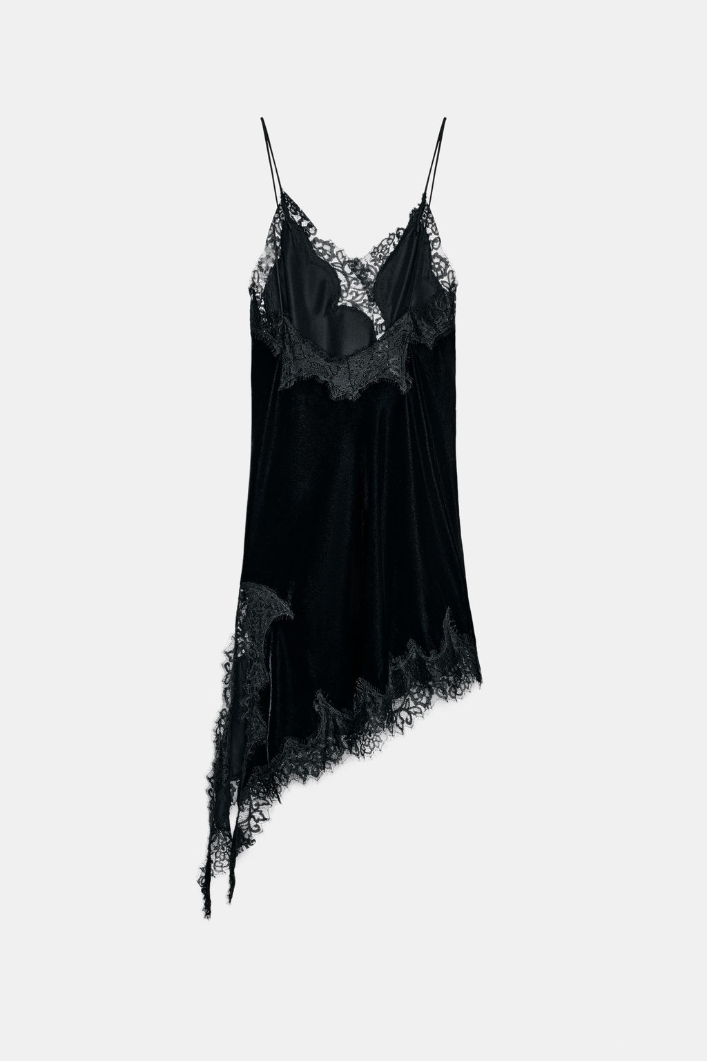 ZW COLLECTION VELVET LACE DRESS - Zara фото 6
