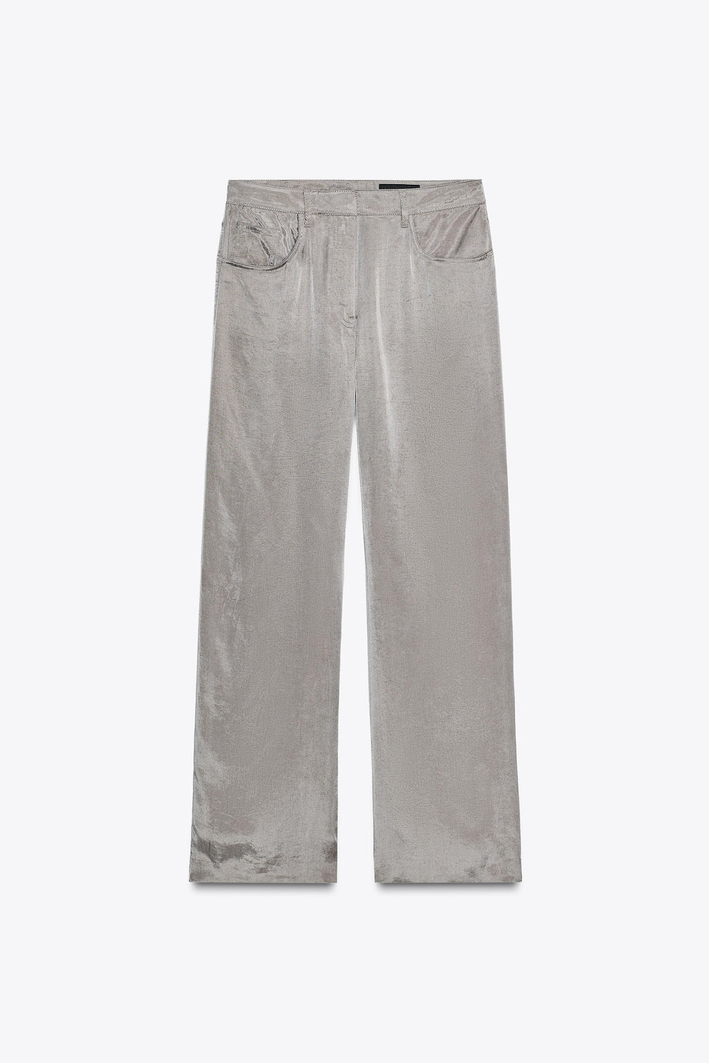 ZW COLLECTION FLOWING SATIN TROUSERS - Zara фото 2