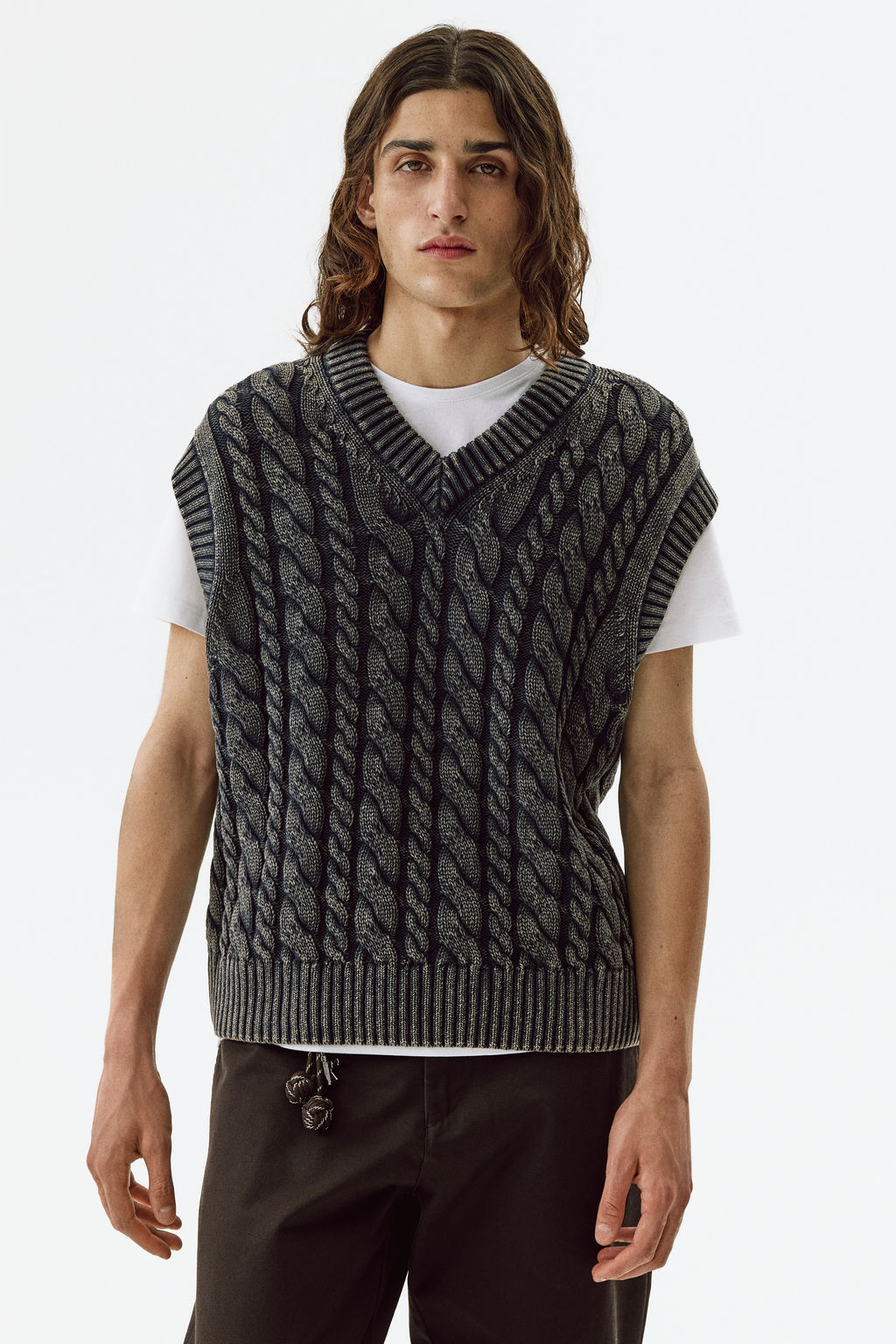 Su?ter sin mangas de algod?n Relaxed Fit - H&m фото 3