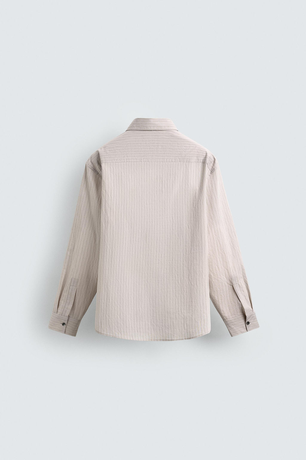 STRIPED SHIRT WITH CONTRAST TIE DETAIL