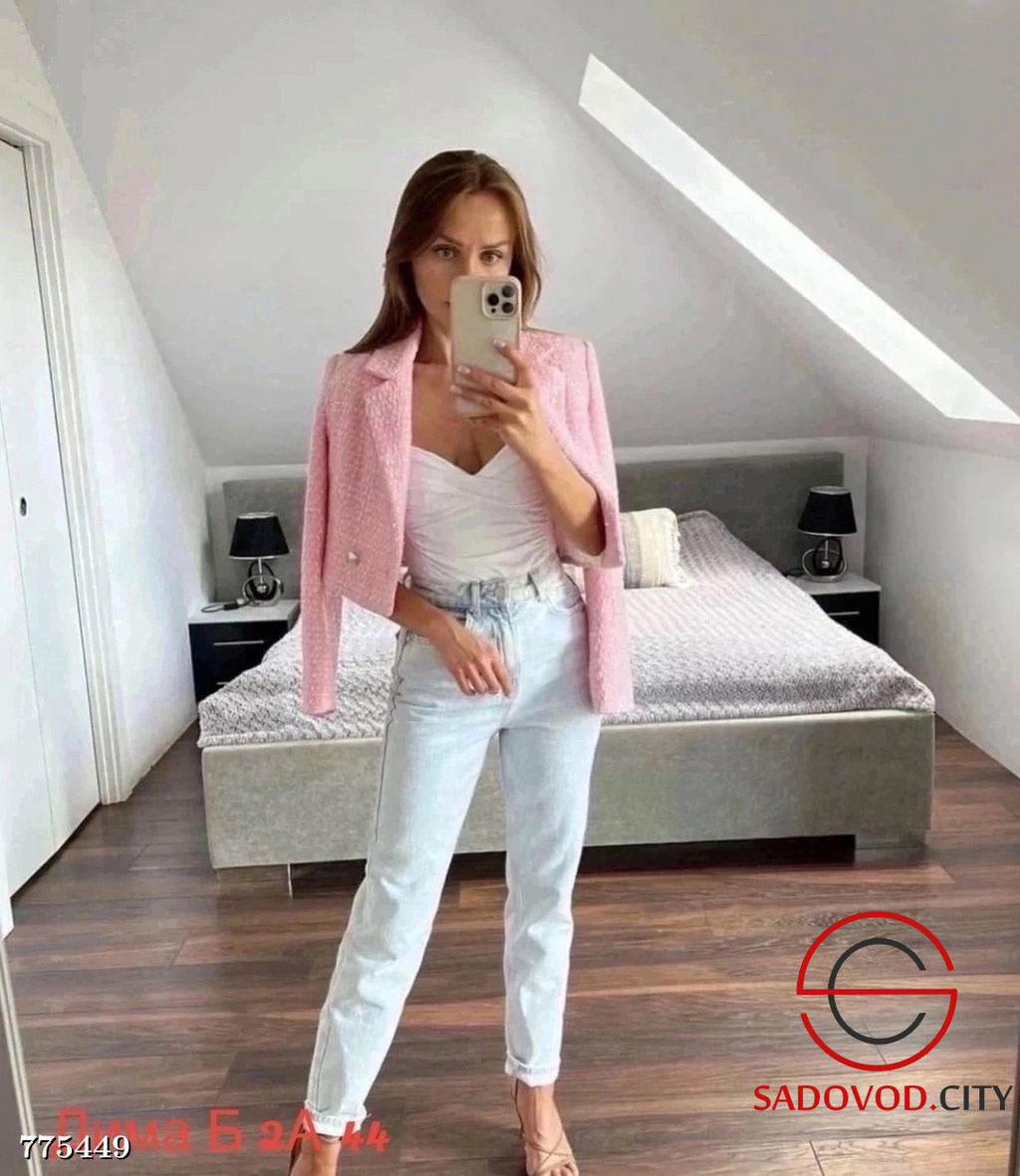 Женские светлые джинсы бананы - Bruno фото 3