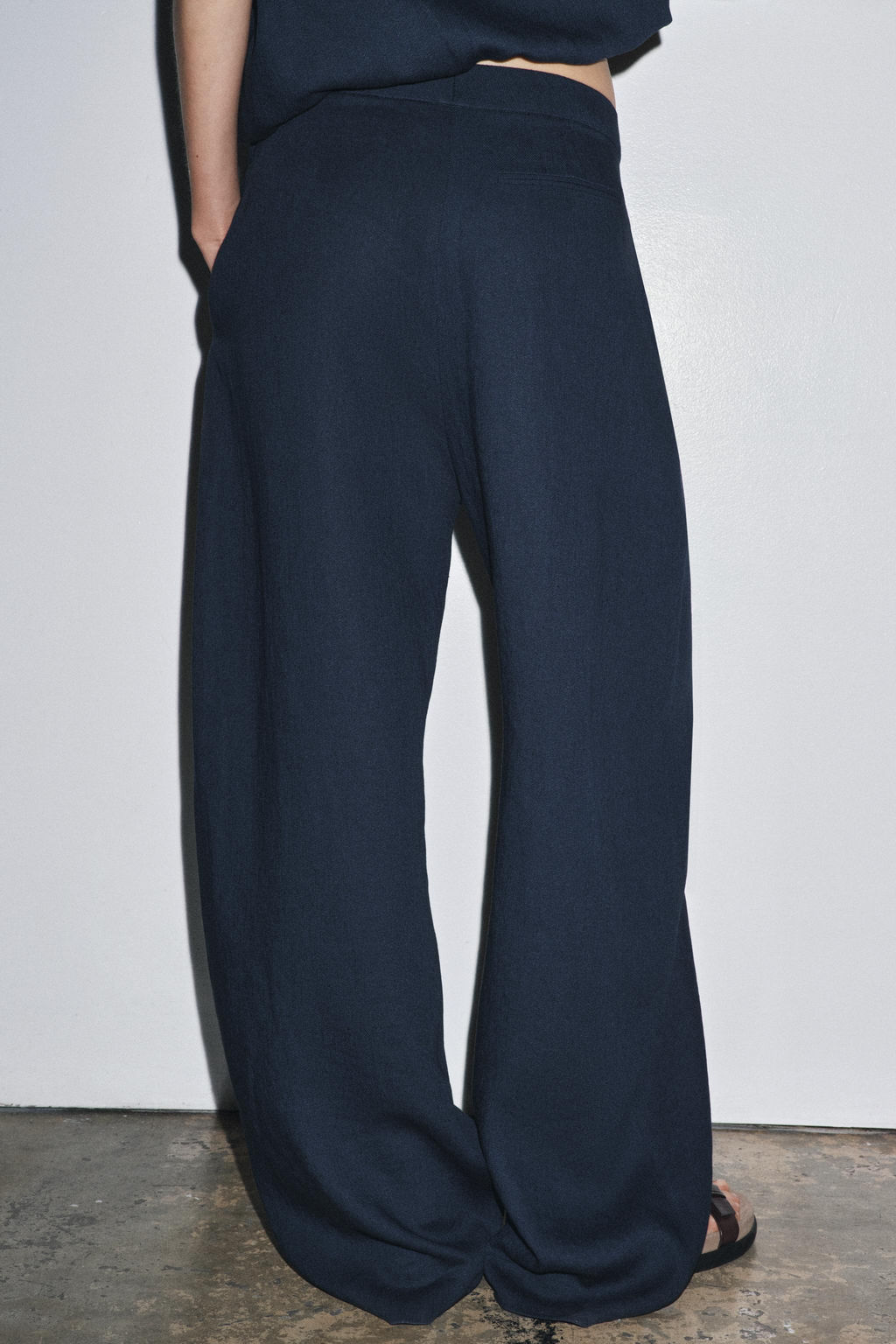 ZW COLLECTION LINEN BALLOON TROUSERS - Zara фото 12