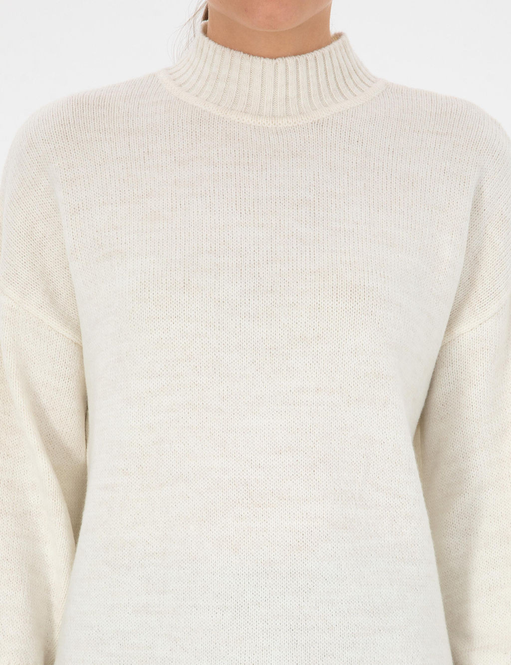Ekru Comfort Fit Yar_m Bal_k__ Kazak - Pierre cardin фото 6