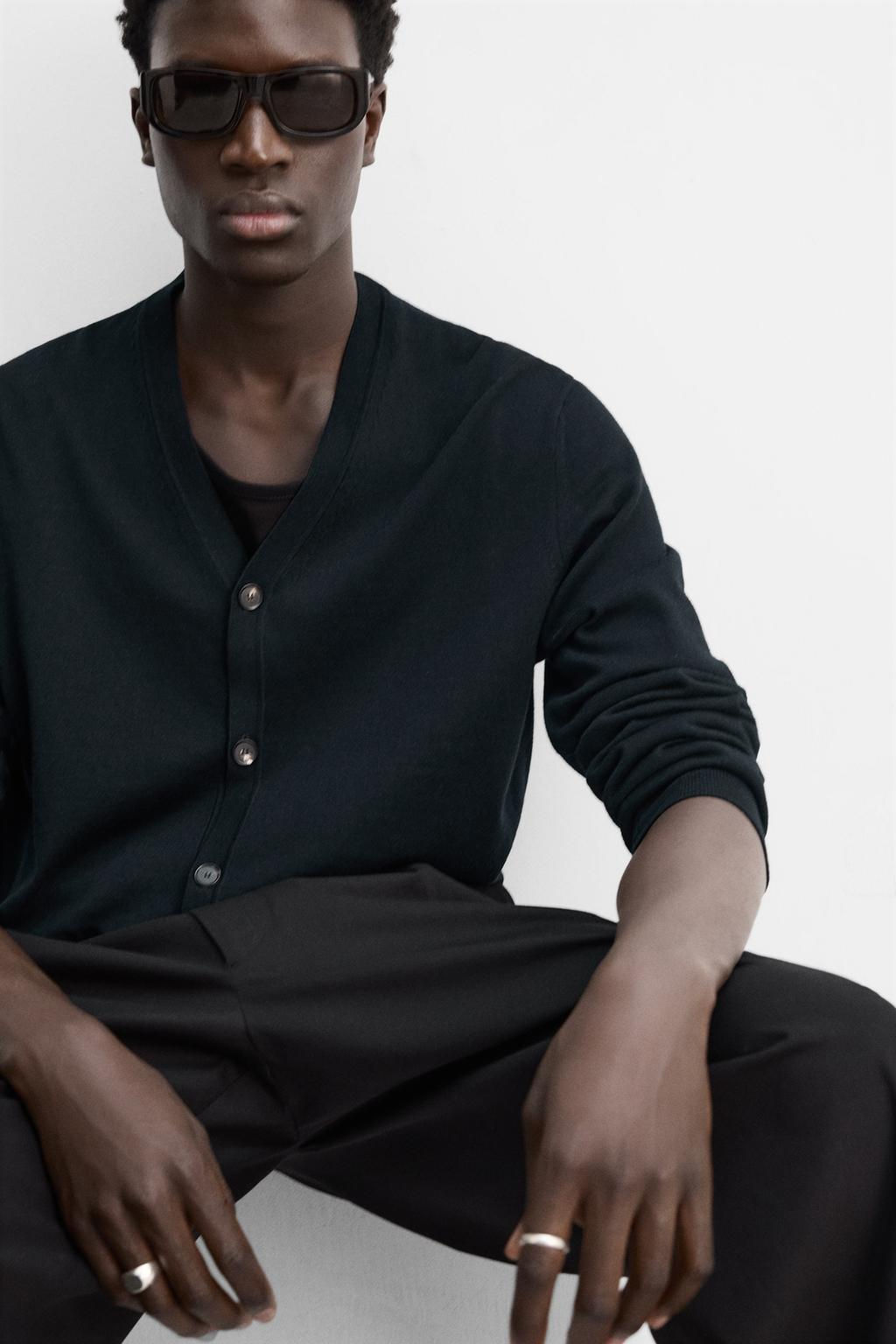 COTTON - WOOL CARDIGAN - Zara фото 6