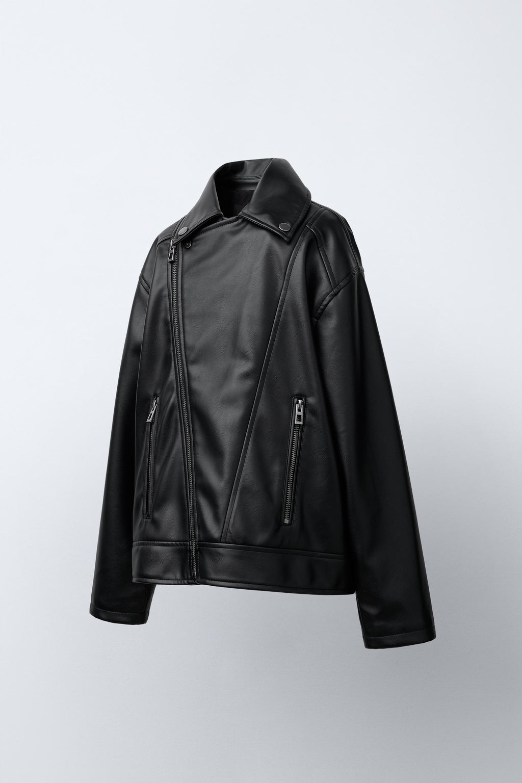 FAUX LEATHER BIKER JACKET