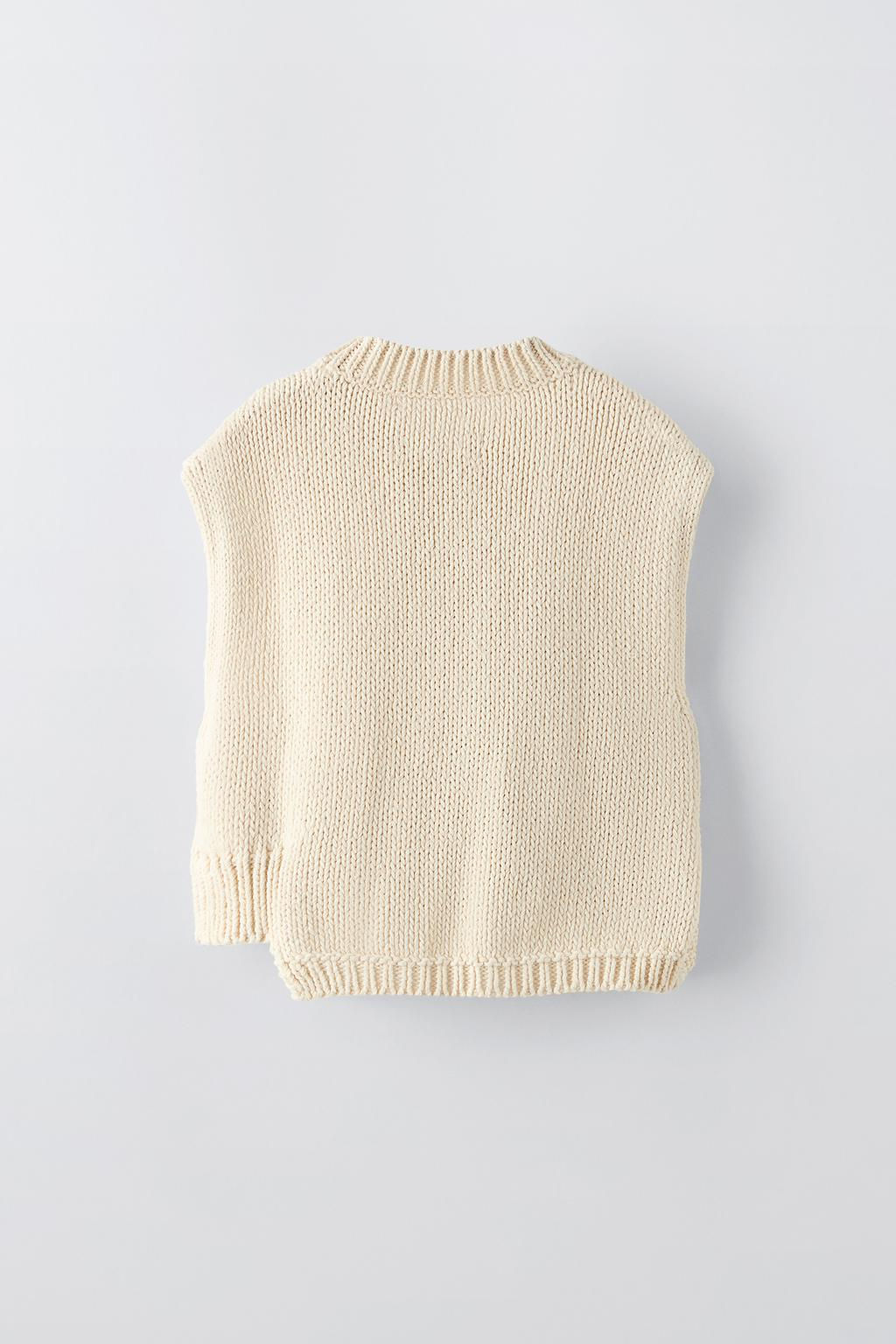 CABLE-KNIT VEST - Zara фото 2