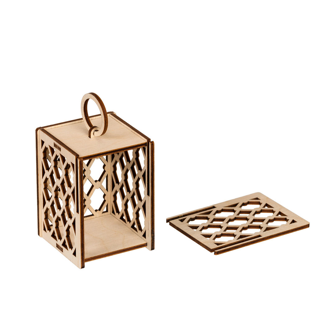 Заготовка для декорирования Mr. Carving КЛ-19 Заготовка Фонарик фанера 6 х 6 х 8 см 01 фото 3