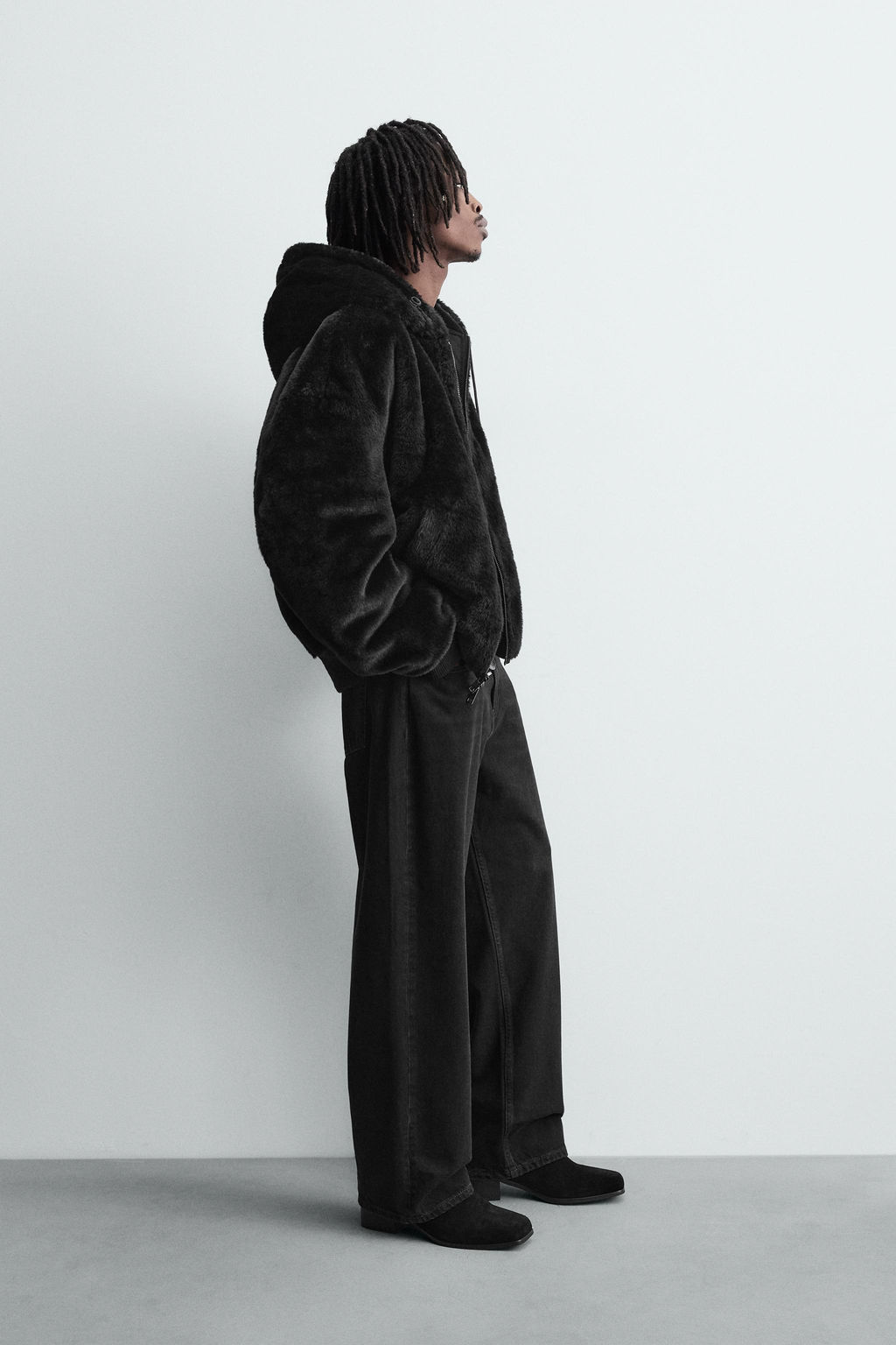 REVERSIBLE FAUX FUR BOMBER JACKET - Zara фото 14